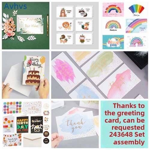 thank you Gift card Holiday greeting note card birthday 贺卡