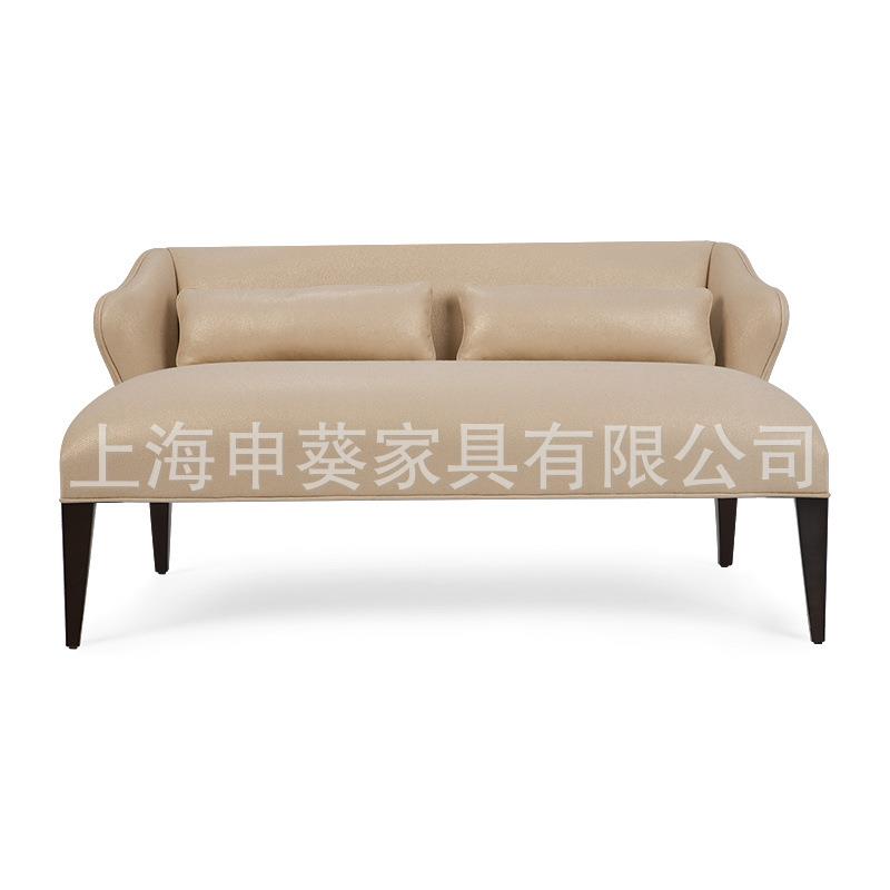 美式乡村现代风创意简约双人沙发轻奢布艺休闲会客客厅别墅样板房