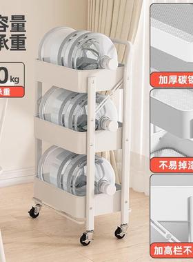 小推置车物架移动房厨生间落地卧室多层储物架家用PDD65296可折卫