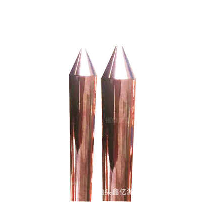 极地极铜 圆钢 棒接尖头地极供应包钢螺纹双接地 镀铜防雷接