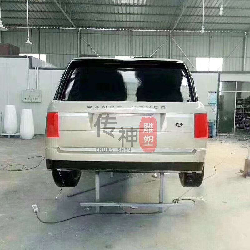 玻璃钢汽车模型 户外大仿真跑车汽车摆件雕塑 商场装饰