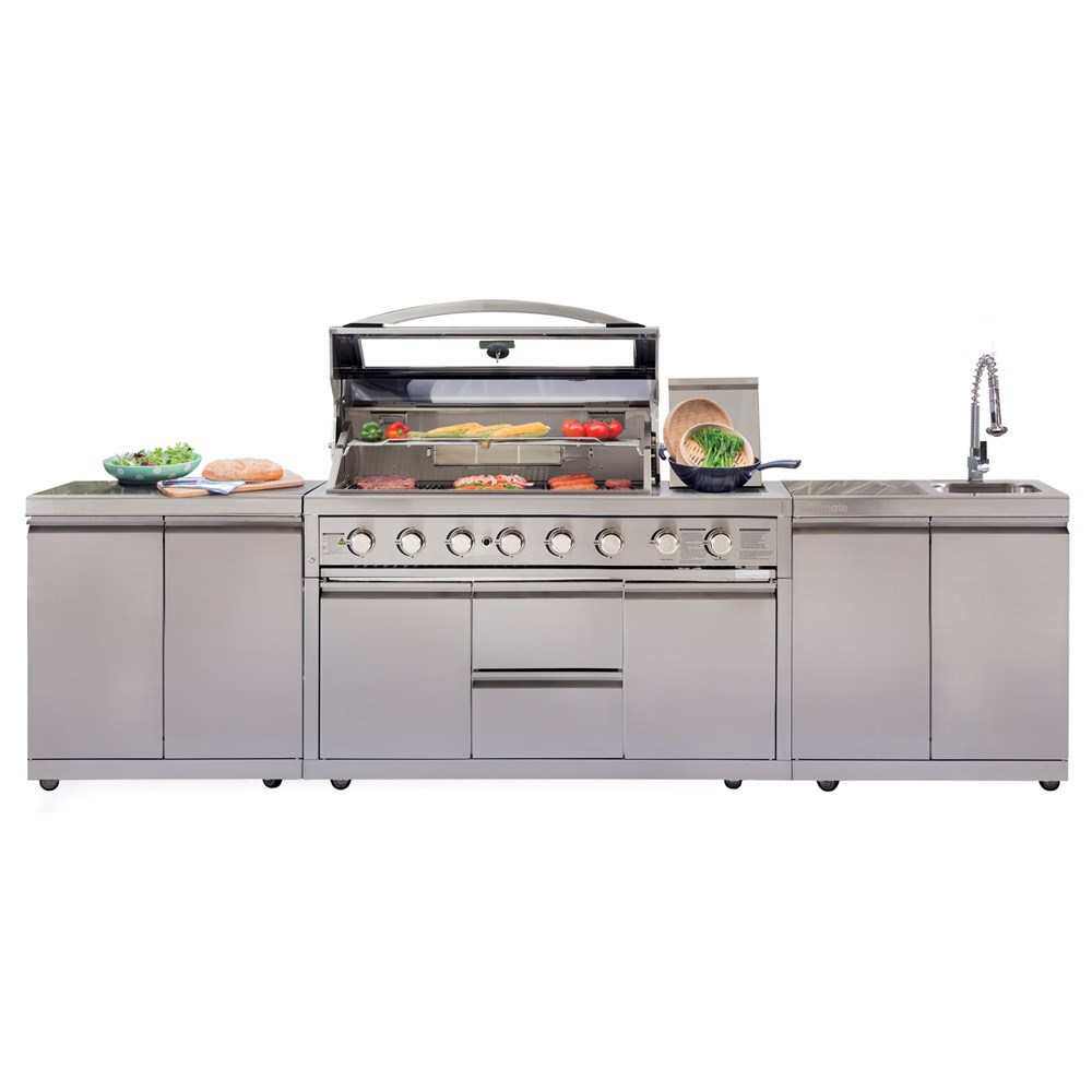 烧烤台烧户外烧燃气庭院酒店烧烤台橱柜不锈钢烤炉烤炉别墅嵌入式