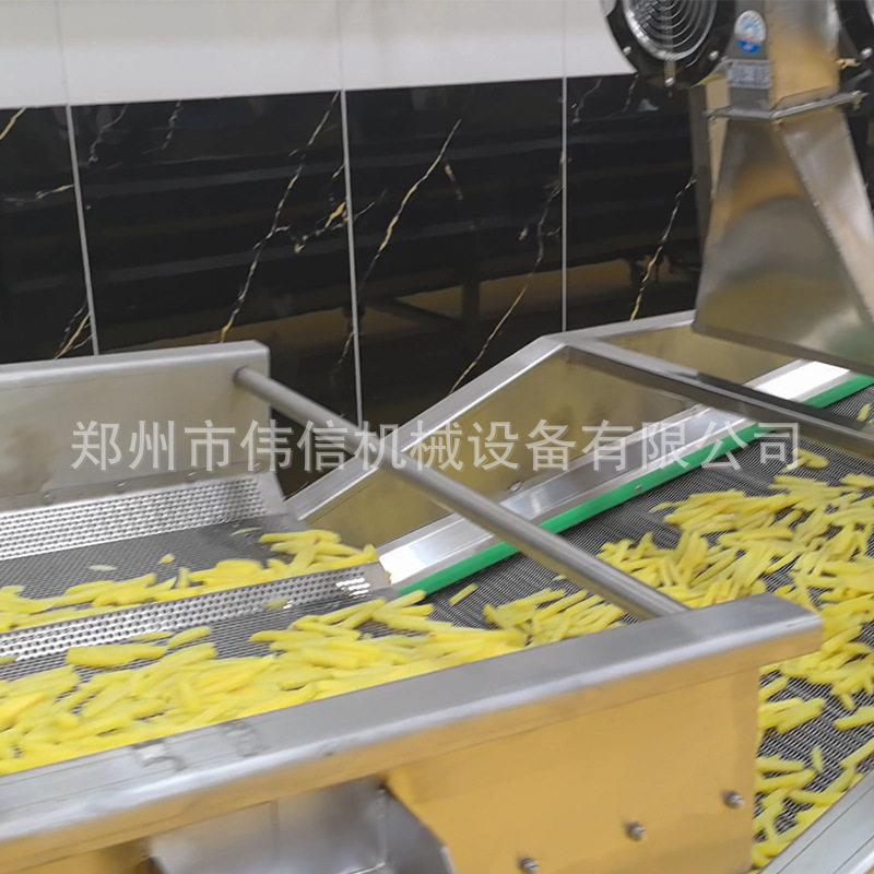 全自动土豆清洗切条油炸线 大型商用速冻薯条加工生产线