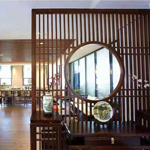 中式仿古背木木门屏风隔断实木窗花210908格酒厅店客电视景办公玄