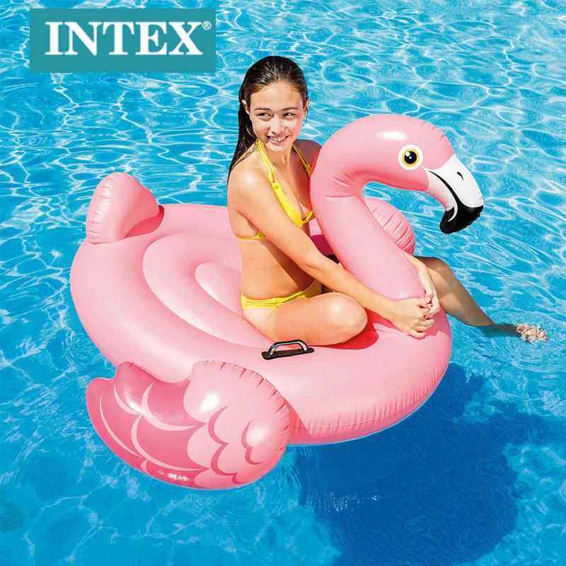 INTEX57558火烈鸟浮排网红充气浮排泳池海边成人浮床坐骑水上玩具