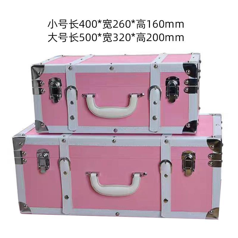 欧式复古手收纳箱样板间衣1018帽衣橱桌面提收纳盒摄影拍箱间子装