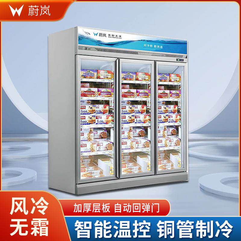 立式冷冻柜超市单门冰柜肉制品双门冰箱便利店商用水饺汤圆速冻柜