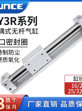 CY3R磁耦无杆气缸CY1R6/10/15/20/25/32/40/50/63X200*500-M9BL