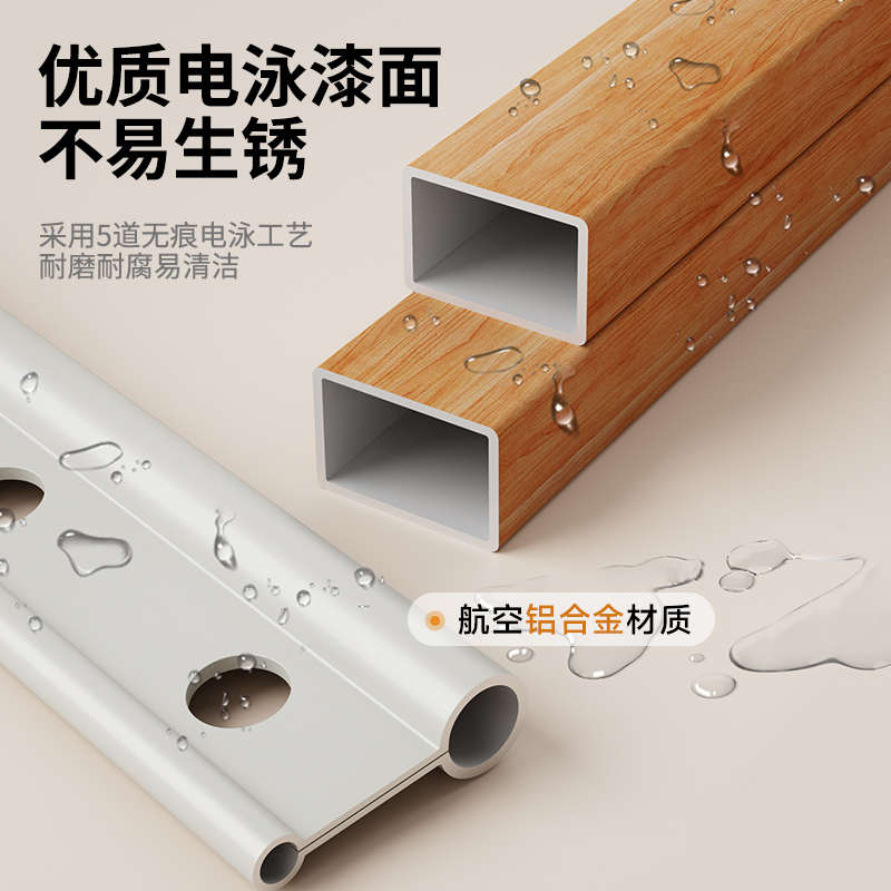 铝合金折叠晾衣架落地室内家用阳台婴儿凉晒挂衣杆户外晒被子神器