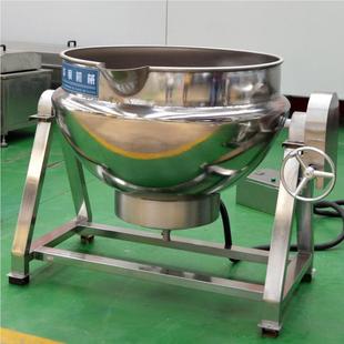 电煮加酱热不锈钢夹层锅可斜倾式 牛340肉卤锅料熬煮设备操作简单