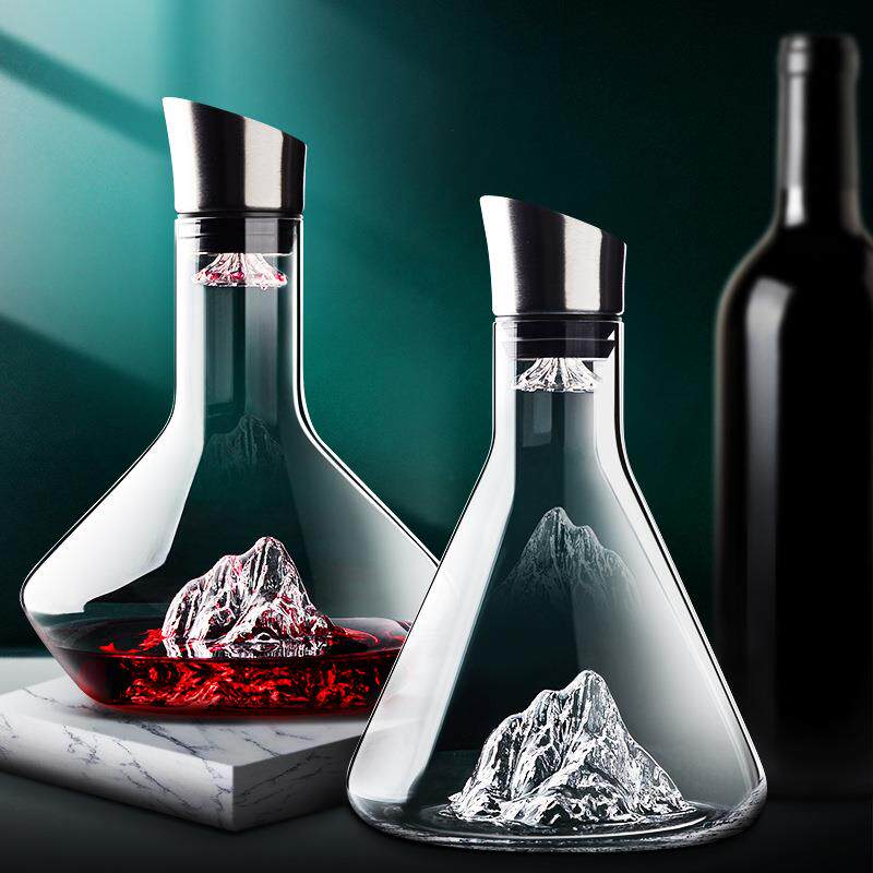 冰山醒酒器红酒杯家用加厚网红酒具酒店奢华高档酒瓶创意欧式个性