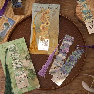 Oil Painting Style Vintage Famous Paintings Metal Bookmarks