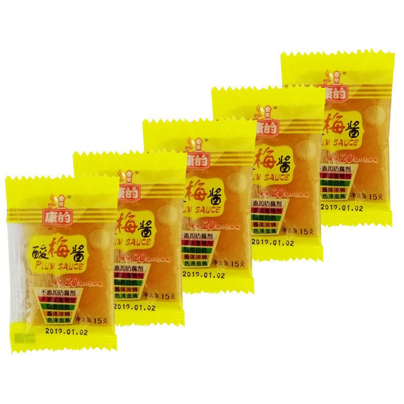 康的酸梅酱15g*800包整箱梅子酱烧鹅烧腊酸甜酱烤鸭蘸酱商用餐饮