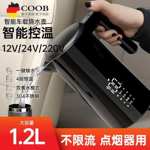 车载电加热水杯烧水壶便携式12V24货车通用V220V家车两用旅行汽车