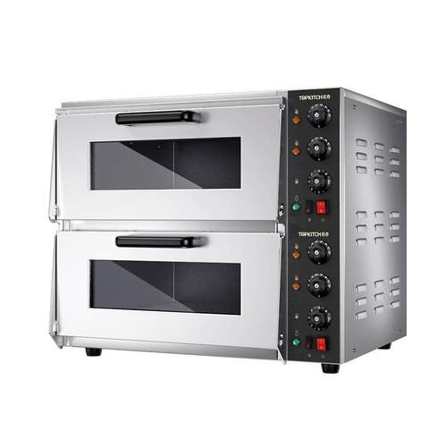 TOPKITCH披萨电烤箱商用二层二盘双层烘焙面包烤炉大型容量