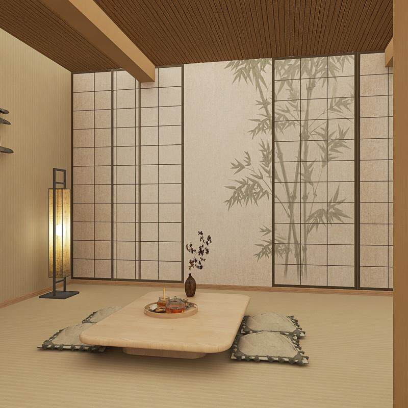 新款直销日式居酒屋寿司料理店墙纸和风榻榻米卧室装饰墙布日系剧