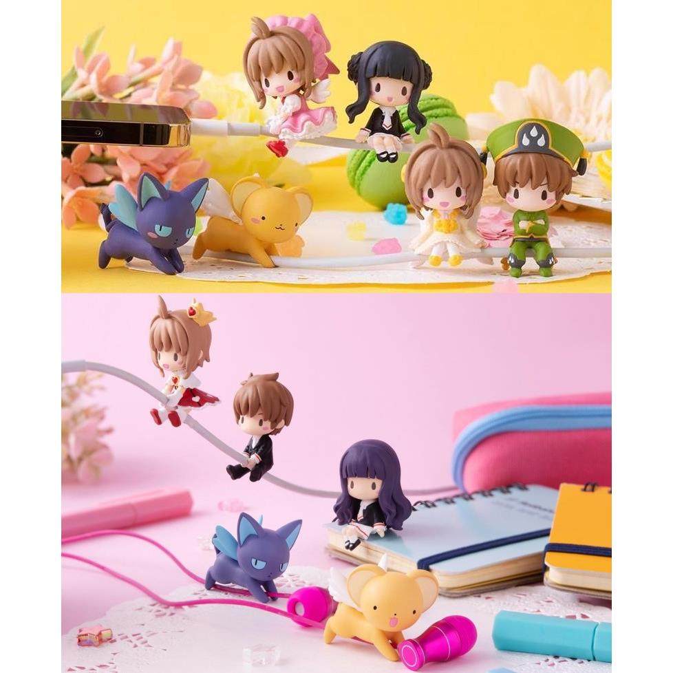 现货 魔卡少女樱百变小樱 hugcot 抱抱数据线 扭蛋 抱线夹1弹2弹