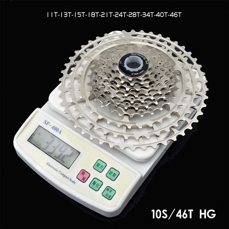 日晖山地自行车飞轮 超轻铝10/11/12S速镂空大齿52T卡飞 单盘改装