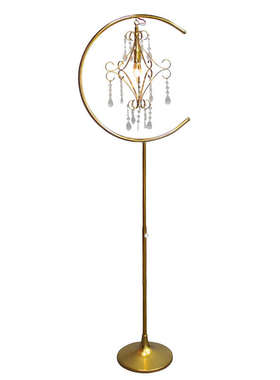 婚庆路引灯铁艺电镀可升降法式宫灯婚礼道具舞台布置中式权杖路引