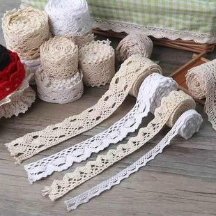 饰衣服布料diy手工材料麻布 缕空蕾丝边带镂空花边蕾丝带边辅料装
