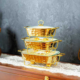 casserole银色石头纹烤盘长方形陶瓷烤盘sliver干汤锅bake ware