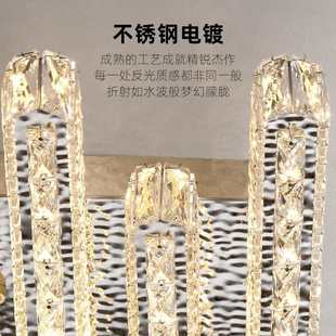 客厅吸顶灯现代简约大气家用房间灯主卧室灯北欧轻奢水晶灯具新款