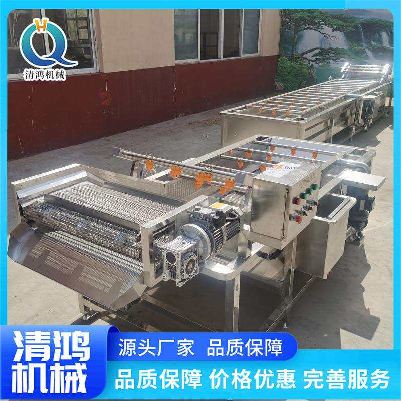 商用酸菜气泡清洗机 魔芋丝清洗脱碱机器 配送蔬菜净菜加工流水线