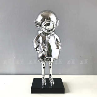 创意奢展厅样板间人物家具探险者玄关雕塑售楼处摆件轻客厅电视柜