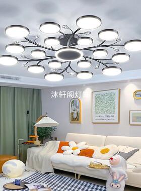 TM232820大尺寸主客厅大大灯吊代灯现简约法式轻大气别墅水晶酒店