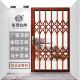 新品 铝合金拉闸门家用伸缩门推拉门商铺折叠防盗门逃生门铁艺大门