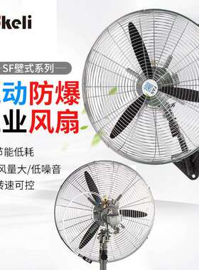 上海fkeli挂壁式气动风扇大风量可摇头气动风扇墙壁式工业风扇