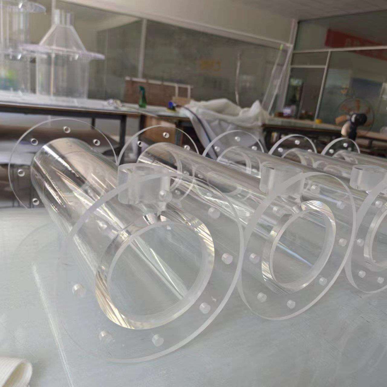 亚克力圆管实验装置 有机玻璃实验仪器大型透明管加工制作