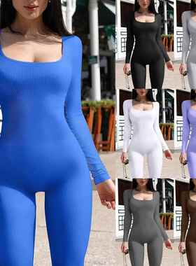 women for clothes workout gym sportswear rompers long