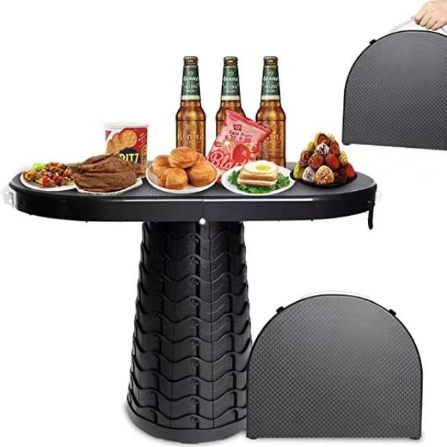 妙欧折叠伸缩折叠桌子便携简易可调节户外野餐摆摊家用学习小桌椅