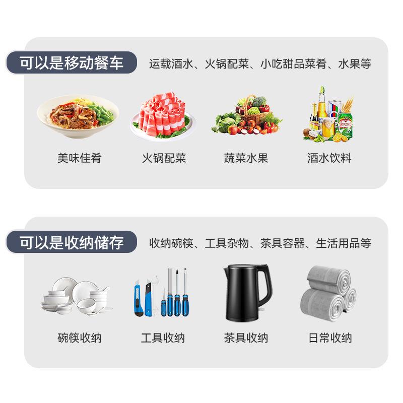 酒店收餐带车三层推车撤餐店桶车收碗车垃圾253多功能塑料餐厅饭