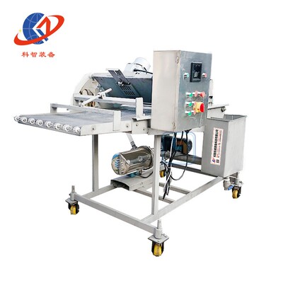 舌头鱼全自动土豆块上浆机潜行式茄盒浸浆机吐司面包上浆机