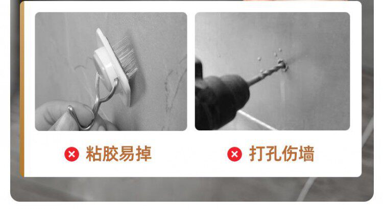 Одноразовые туалет щетки 【1罐10枚】太力一次性马桶刷子免打孔壁挂式长柄卫生间替换头套