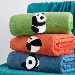 愉悦之家软萌熊猫吸水毛巾瞬吸水浴巾家用擦手巾擦脸毛巾伴手礼