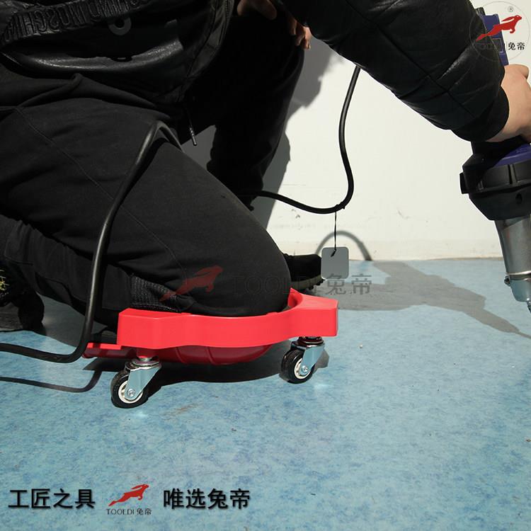 Tooldi兔帝牌PVC地板工具 滑轮护膝 滑板护膝万向轮 地板铺设护具