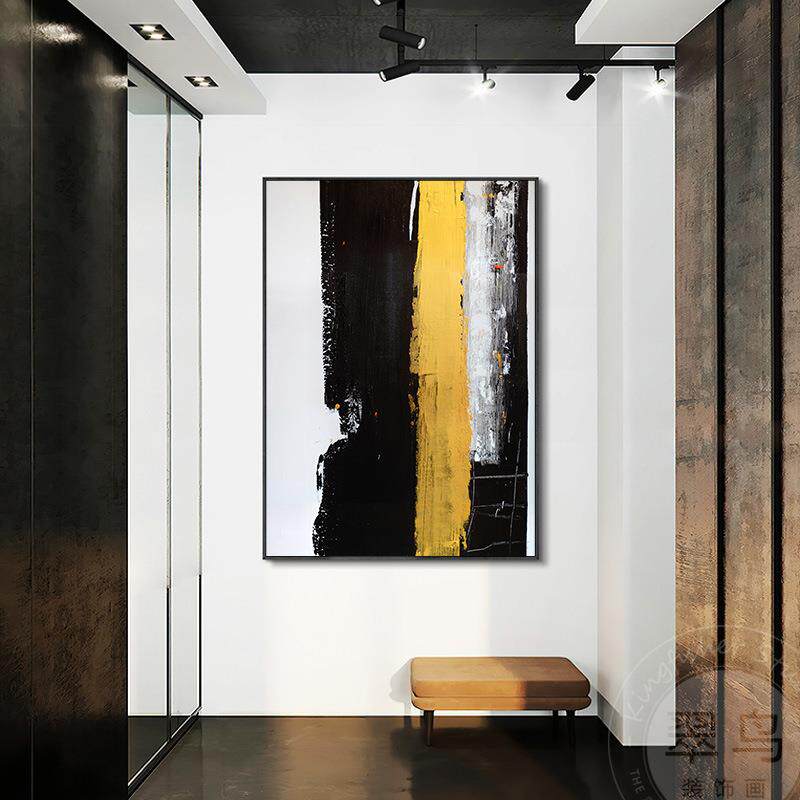 现代艺术喷绘客厅装饰画玄关抽象画办公室壁画大气酒店样板间挂画