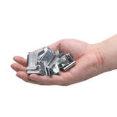 进口1608打包扣 批发打包封箱镀锌塑钢扣铁皮扣 pet塑钢打包扣