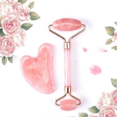 Jade Stone Facial Massage Roller Guasha Board Facial Beauty