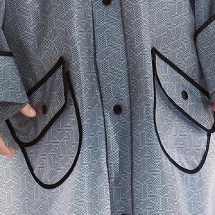 现货儿童包边雨衣男女童中小学生徒步上学防水雨披几何图案