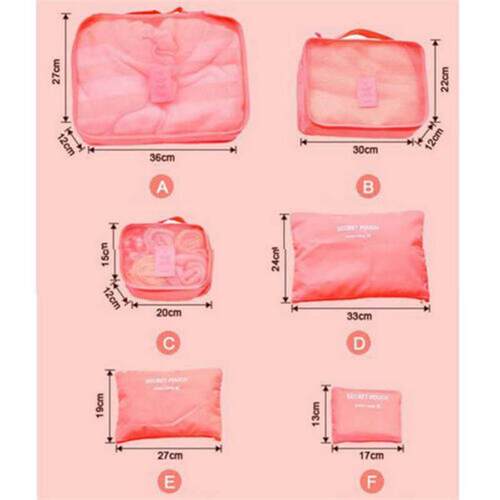 erproof Clothes Storage Luggage Organizer Pouch Packing Cube