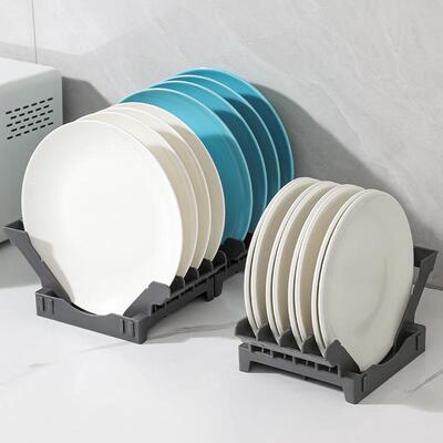 Kitchen Dish Rack, Plate Organizer, Countertop Drying Rack,