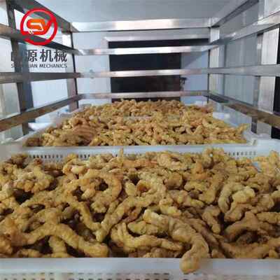 成都DAQ酥肉油机 全小自动刮小渣油炸设备 炸美好酥肉油炸生产线