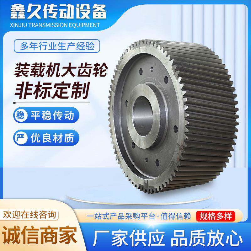 供应装载机专用工业大齿轮硬齿面大模数齿轮非标不锈钢齿轮