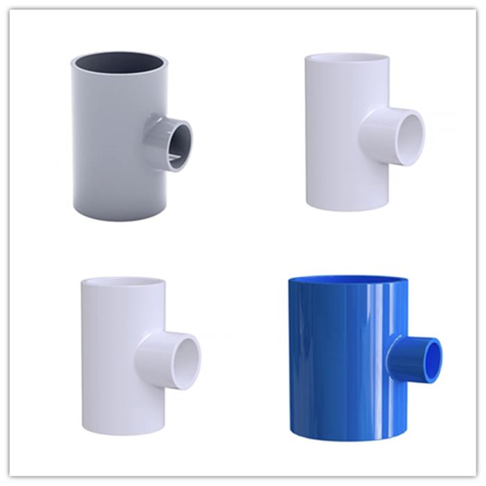 PVC变径三通 异径三通 25 32 50 75 110 水箱鱼缸给水管接头配件