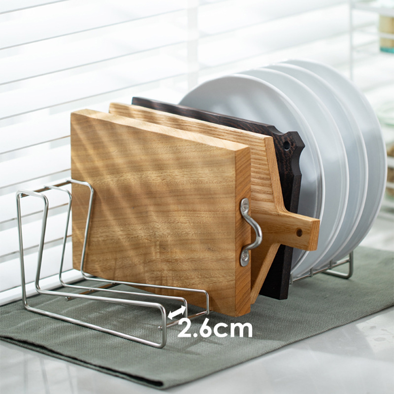 不锈钢加粗厨房餐盘收纳沥水碗架