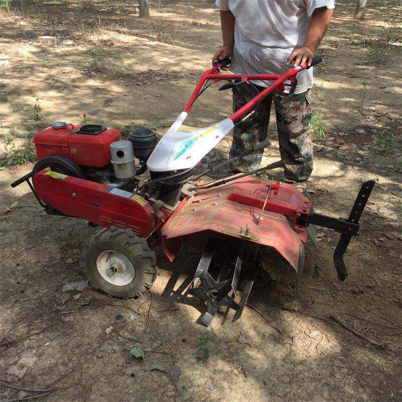 硬地深翻开荒犁地机开沟机多功能小型旋耕机柴油大马力四驱微耕机